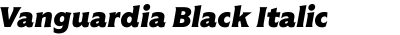 Vanguardia Black Italic